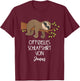 Jonas Official Sleepshirt Nightdress Sloth , black T-Shirt - T-Shirt | Maroon