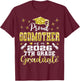 Proud Godmother of 2026 7th Grade Graduate Middle School T-Shirt - T-Shirt | Maroon