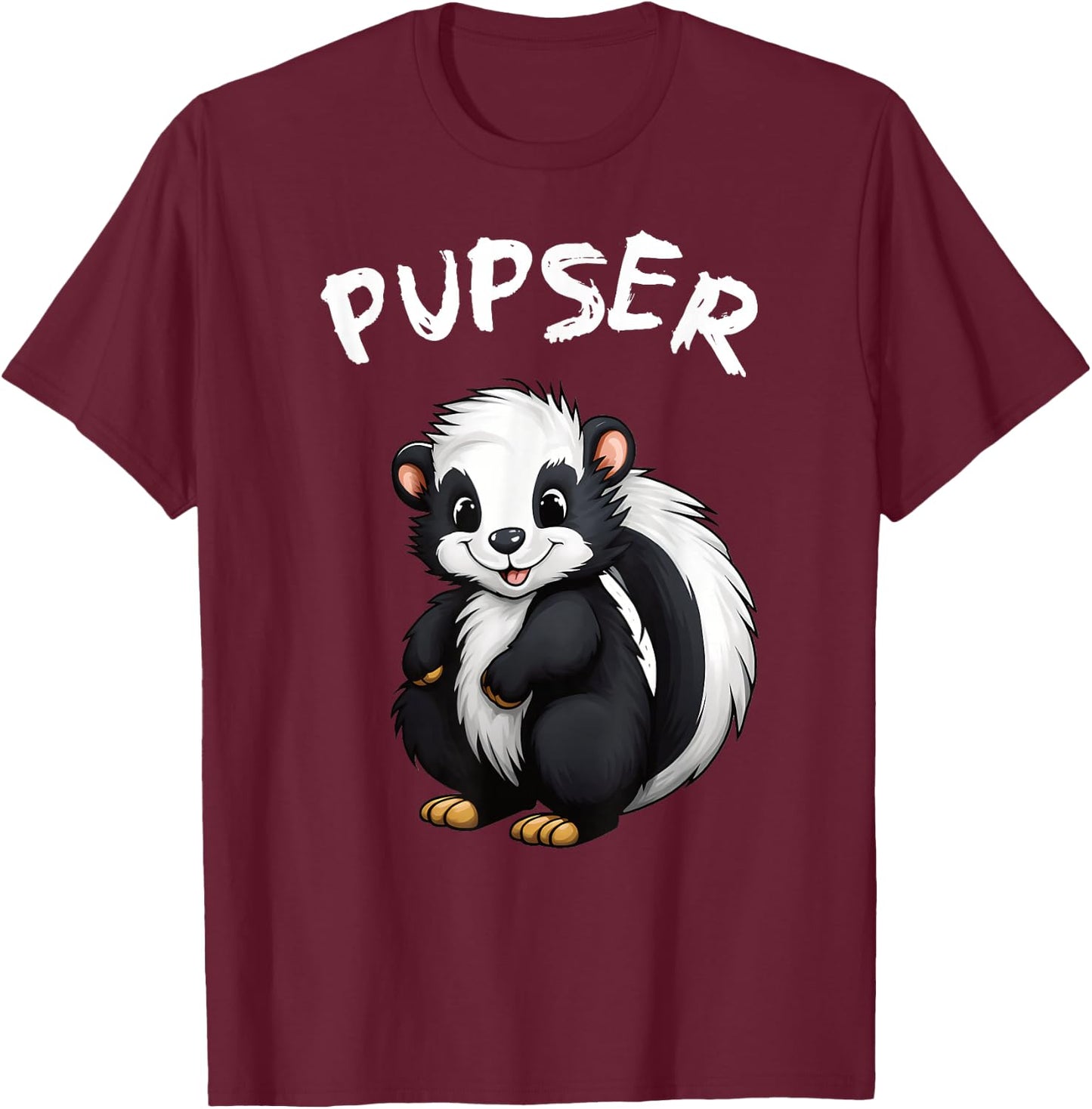 Pupser Stinktier zum pupsen T-Shirt - T-Shirt | Maroon