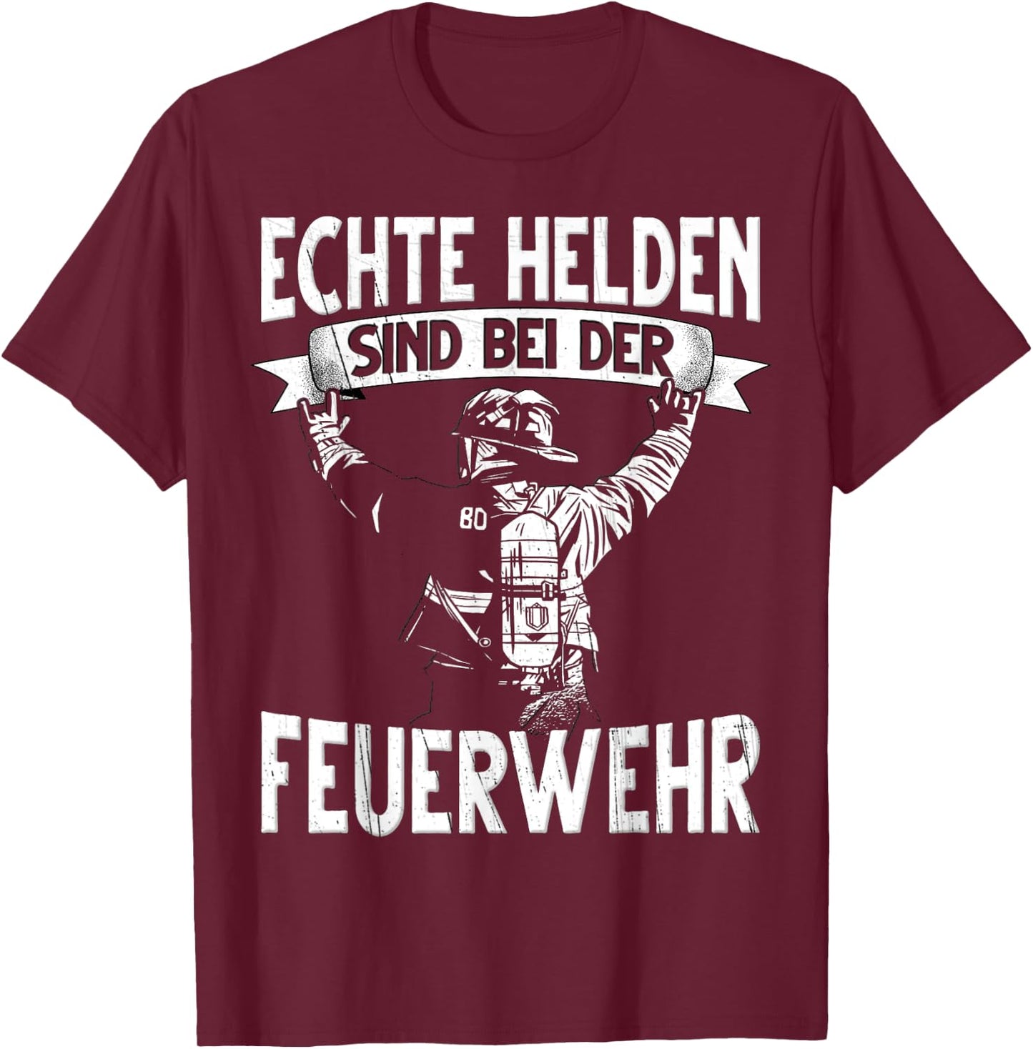 Fire Brigade , black T-Shirt - T-Shirt | Maroon