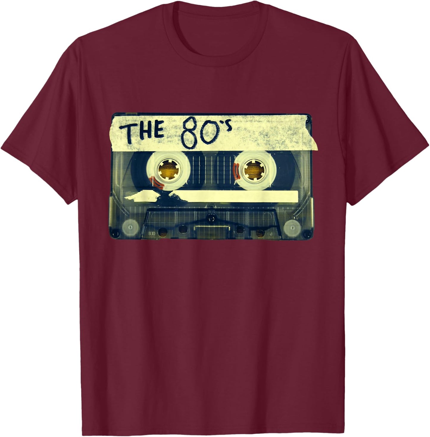 Retro 80's Mix Tape T-Shirt - T-Shirt | Maroon