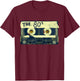 Retro 80's Mix Tape T-Shirt - T-Shirt | Maroon