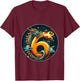 Turning 6 Years Old Birthday Boy Dragon 6th Bday Girl T-Shirt - T-Shirt | Maroon