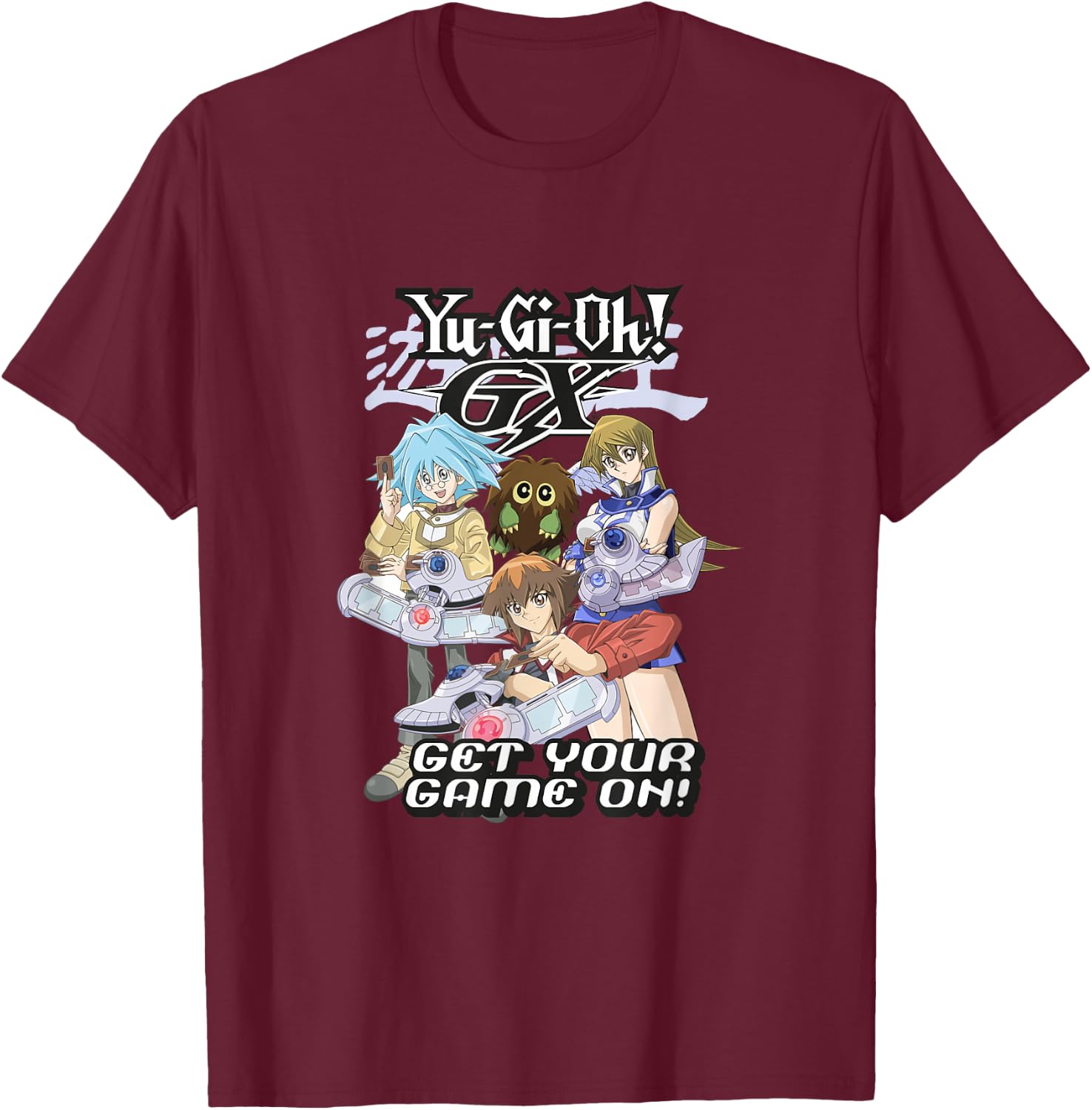 Yu-Gi-Oh! Game On Quote PAPL2535 Game Graphic Clothing T-Shirt - T-Shirt | Maroon