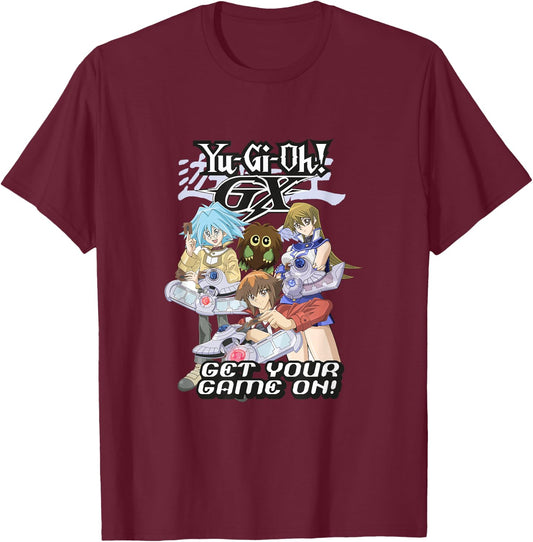 Yu-Gi-Oh! Game On Quote PAPL2535 Game Graphic Clothing T-Shirt - T-Shirt | Maroon