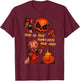 Vintage Trick Or Treat Always Check Your Candy, Pumpkin T-Shirt - T-Shirt | Maroon
