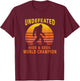 Undefeated Hide And Seek World Champion Bigfoot T-Shirt - T-Shirt | Maroon