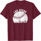 Las Vegas Skyline Baseball Fan Vintage Baseball Las Vegas T-Shirt - T-Shirt | Maroon