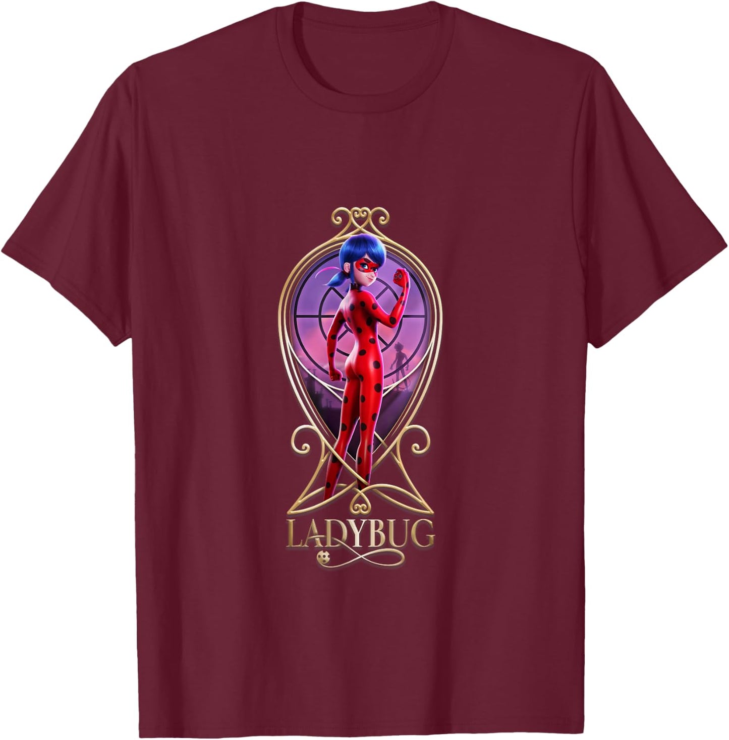 Miraculous Ladybug The Movie Ladybug big T-Shirt - T-Shirt | Maroon