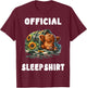 Highland_cow - Official Sleepshirt Pajamas Nightgown T-Shirt - T-Shirt | Maroon