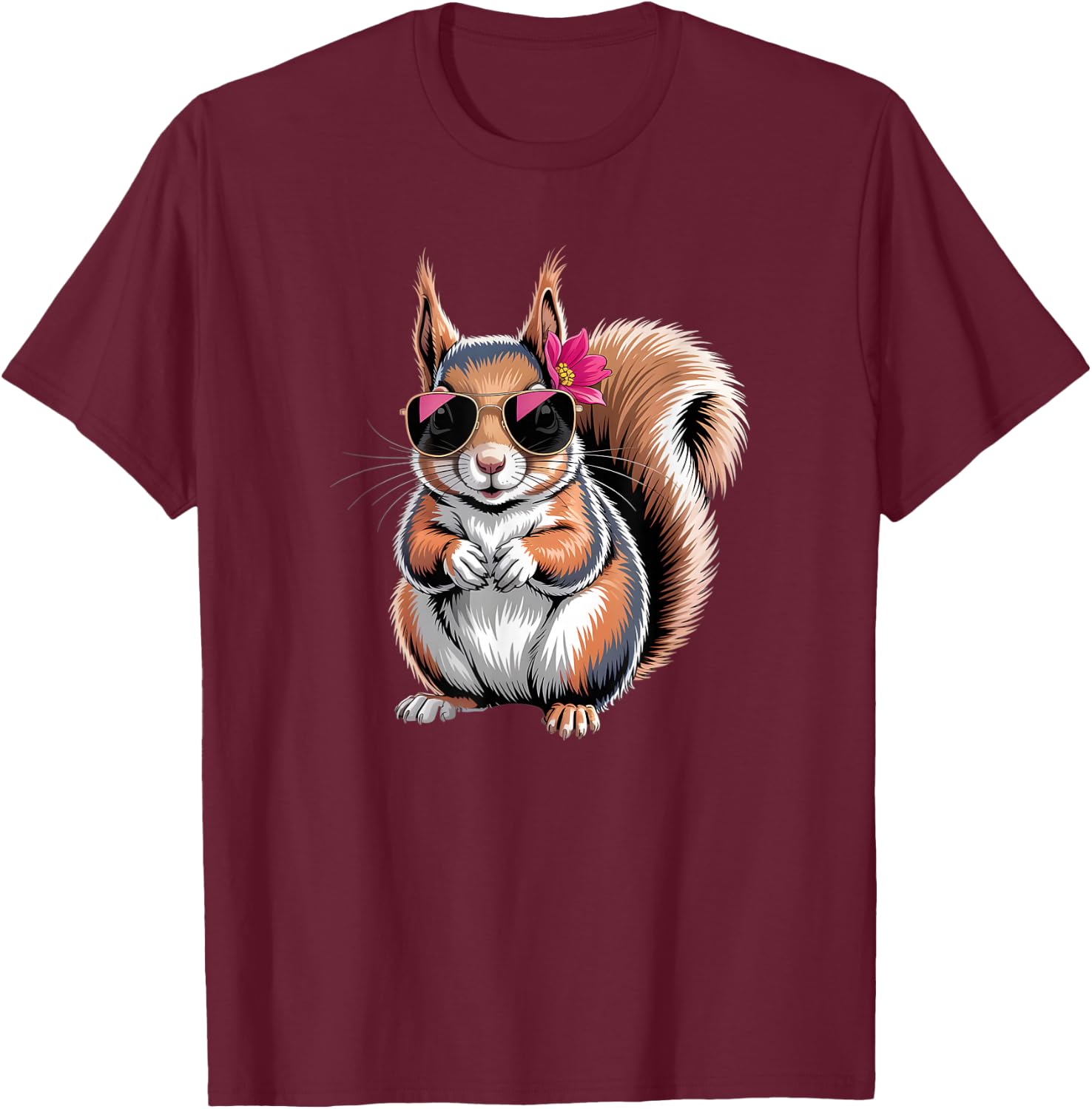 Squirrel T-Shirt - T-Shirt | Maroon