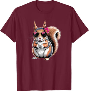 Squirrel T-Shirt - T-Shirt | Maroon
