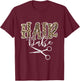 Vintage Hair Babe Hair Stylist Hairdresser Hairstylist T-Shirt - T-Shirt | Maroon