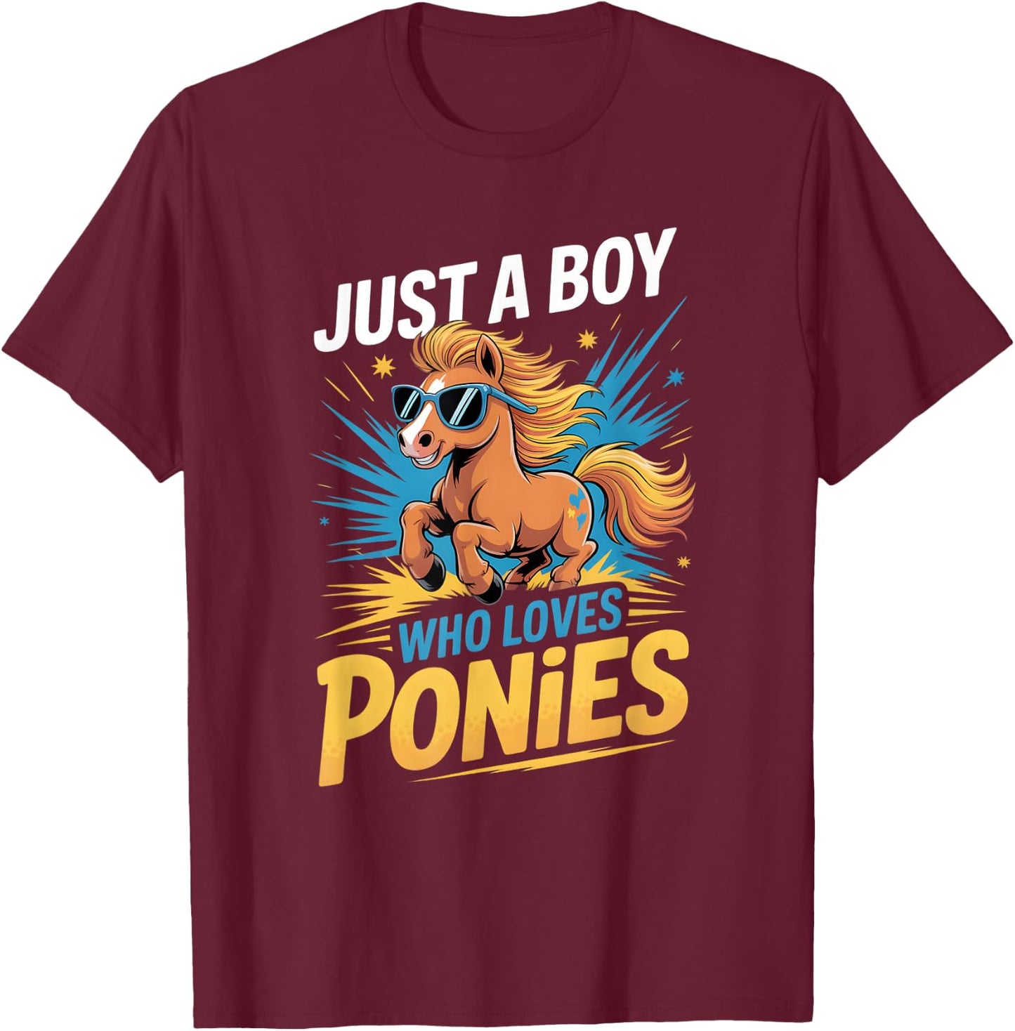 Boys Pony T-Shirt - T-Shirt | Maroon