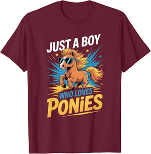 Boys Pony T-Shirt - T-Shirt | Maroon