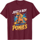Boys Pony T-Shirt - T-Shirt | Maroon