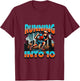 Kids Runner Boy Running Into 10 Year Old 10th Birthday Boy T-Shirt - T-Shirt | Maroon