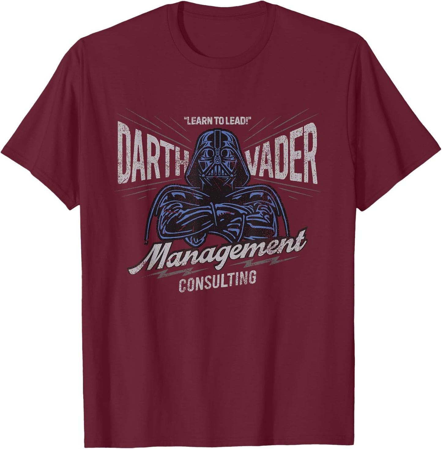 Star Wars Darth Vader Management Consulting Vintage T-Shirt - T-Shirt | Maroon