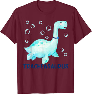 Tracheasaurus Tracheostomy Awareness T-Shirt - T-Shirt | Maroon