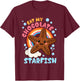 Inappropriate Eat My Chocolate Starfish Funny Embarrassing T-Shirt - T-Shirt | Maroon