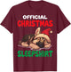 Cute German Shepherd Dog Official Christmas Sleepshirt T-Shirt - T-Shirt | Maroon