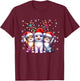 Christmas Cat Santa Reindeer Cat Lover Christmas Cats T-Shirt - T-Shirt | Maroon