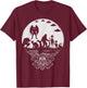 Bigfoot Mothman Loch Ness Monster And Aliens! Funny Cryptid T-Shirt - T-Shirt | Maroon
