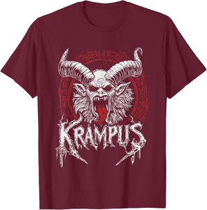 Kramperl Perchten Knecht Ruprecht Christmas Demon Krampus , black T-Shirt - T-Shirt | Maroon