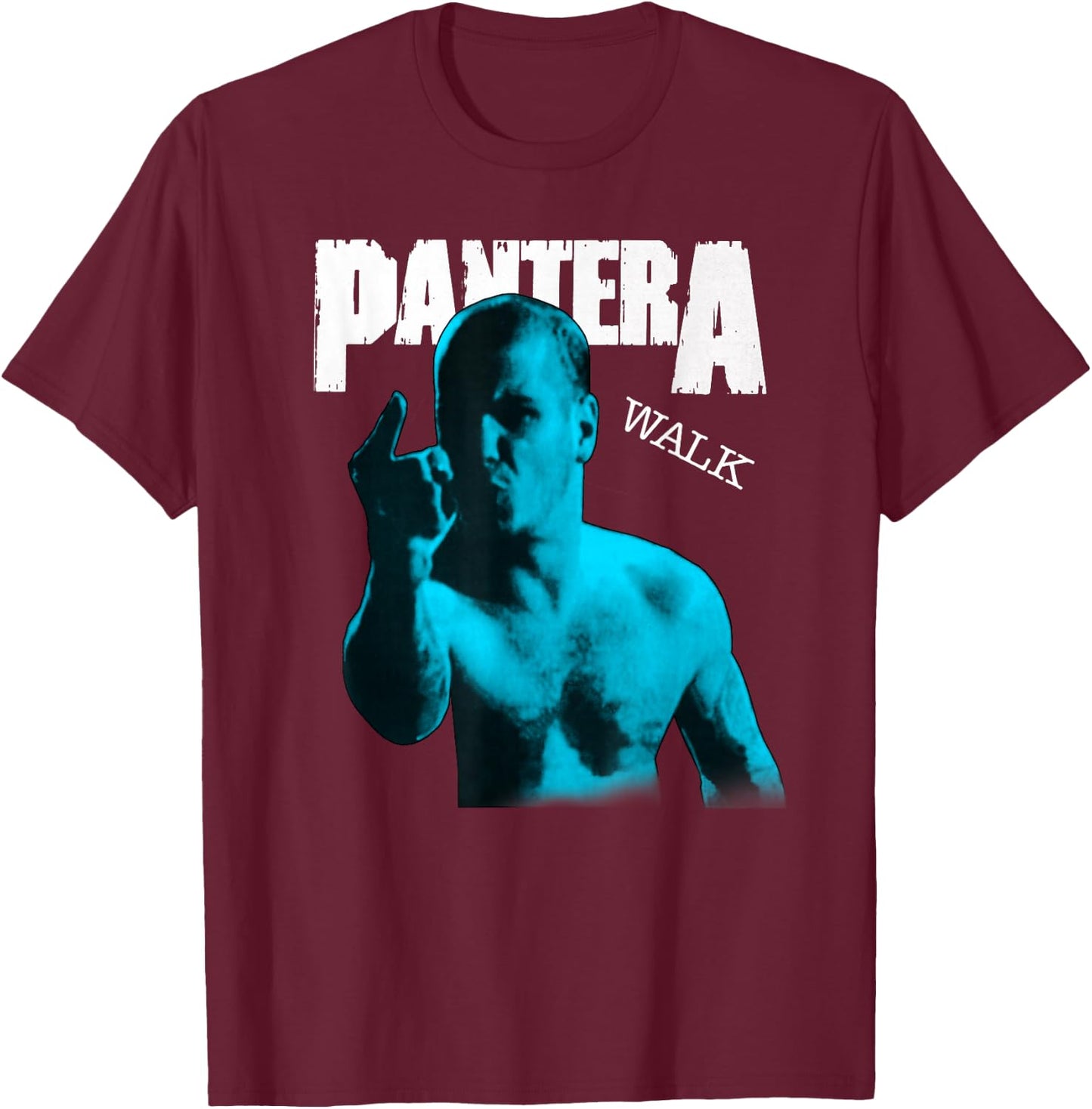 Pantera Offizieller Walk T-Shirt - T-Shirt | Maroon