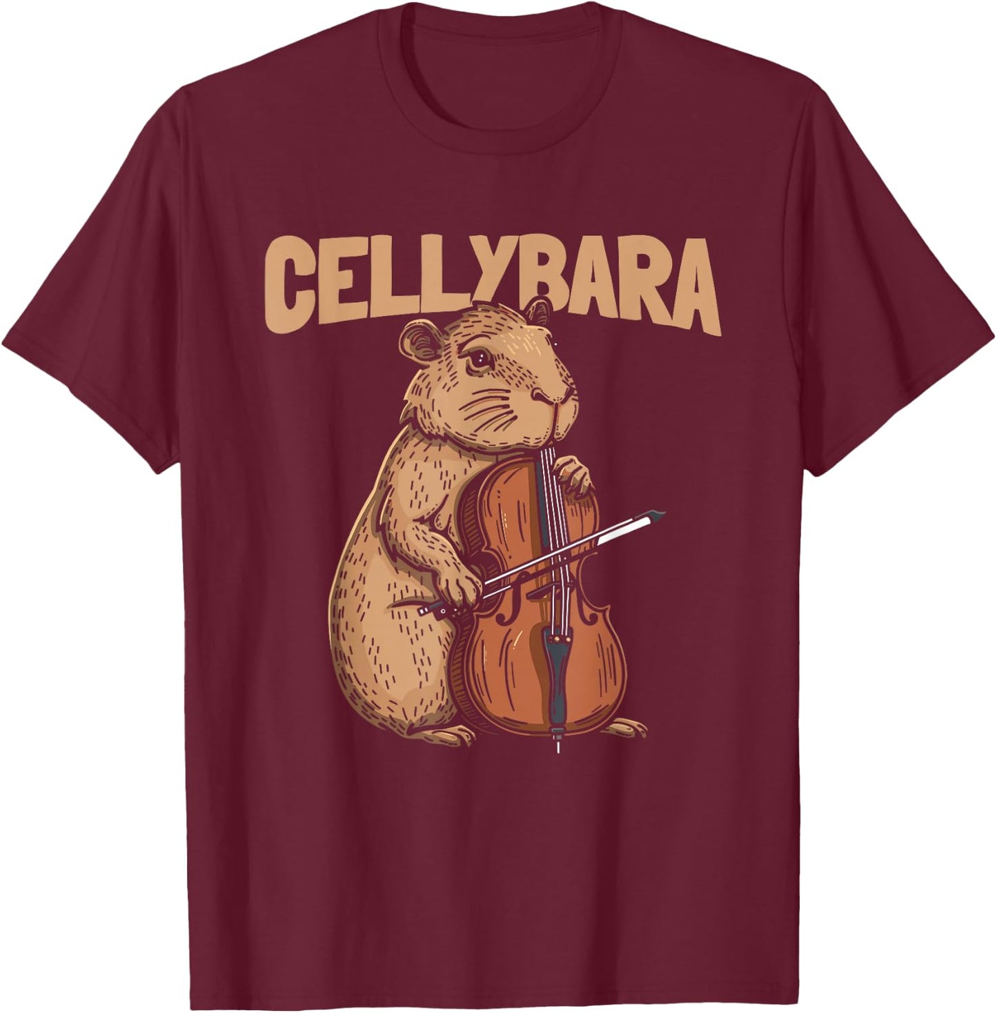 Cellist String Instrument - Violoncello Cello Player Cello T-Shirt - T-Shirt | Maroon
