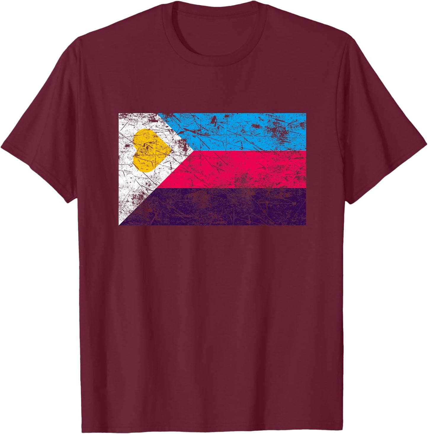 Polyamorie-Flagge Premium T-Shirt - T-Shirt | Maroon