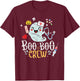 Boo Boo Crew - Doctor Halloween Costume Nurse Ghost T-Shirt - T-Shirt | Maroon