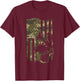 German Shepherd Dog - Dog Lover Shepherd USA Flag 4th July T-Shirt - T-Shirt | Maroon