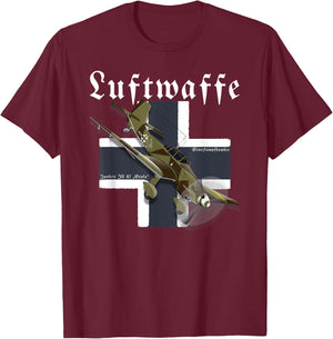 German Warbird I Junkers Ju 87 Stuka I WW2 Flugzeuge T-Shirt - T-Shirt | Maroon
