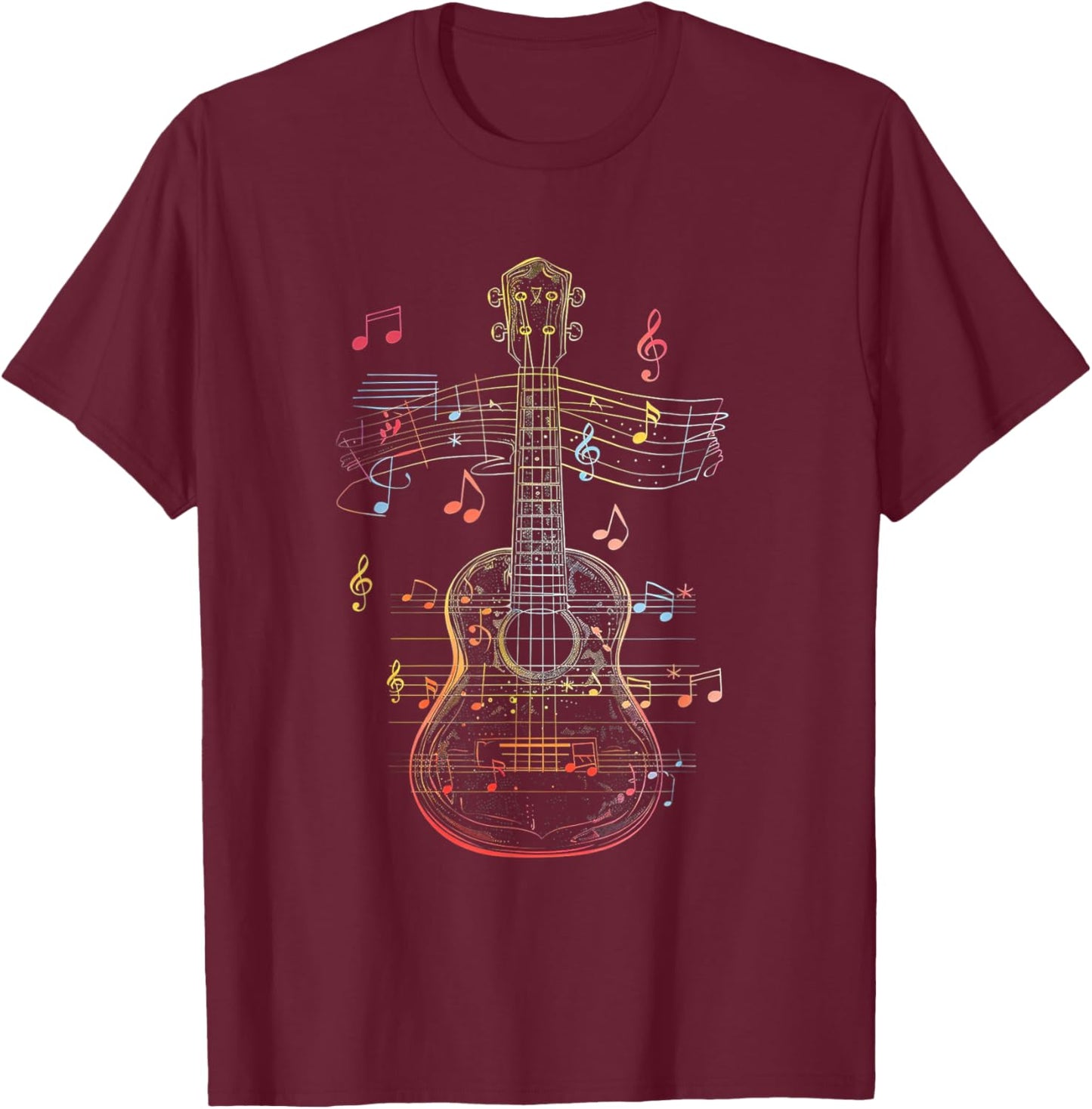Ukulele Music T-Shirt - T-Shirt | Maroon