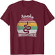 Retro Vintage Snake Whisperer Snake Lover Funny Snake T-Shirt - T-Shirt | Maroon