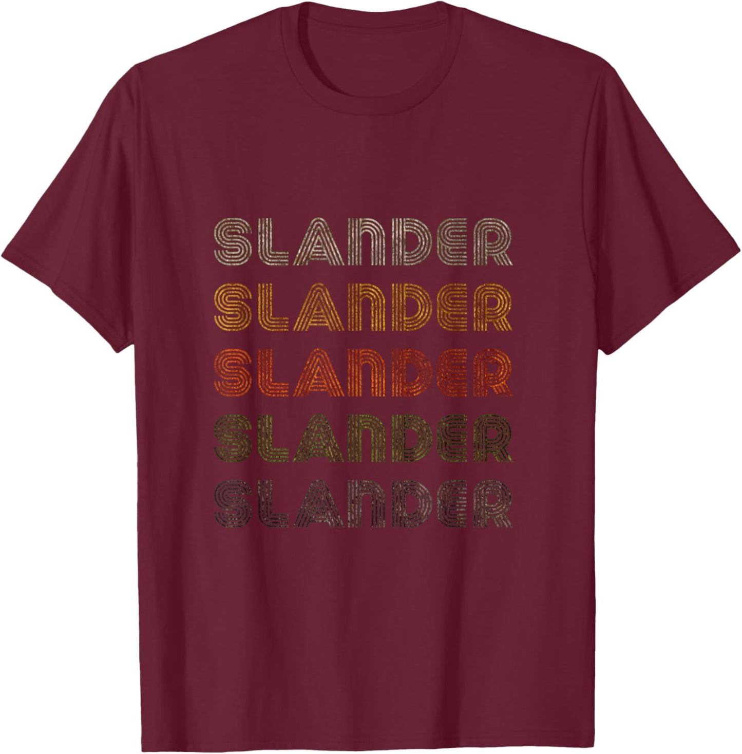 Love Heart Slander Grunge Vintage Style Black Slander T-Shirt - T-Shirt | Maroon