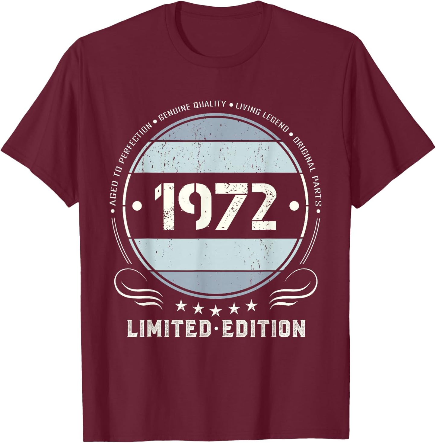 Vintage 1972 T Shirts Retro Funny 1972 T-Shirt - T-Shirt | Maroon