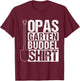 Grandad Garden Buddel Shirt , black T-Shirt - T-Shirt | Maroon