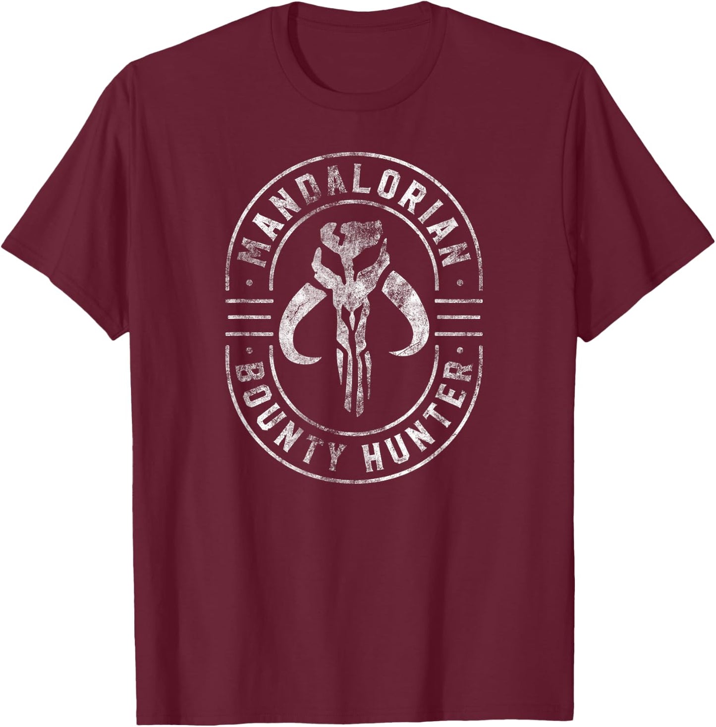 Star Wars Mandalorian Emblem , black T-Shirt - T-Shirt | Maroon