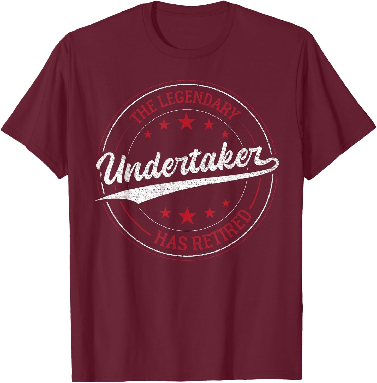 Der Legendäre Undertaker in Rente T-Shirt - T-Shirt | Maroon
