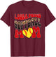 Loud Proud Softball Mom Red Team Leopard Softball Mom Squad T-Shirt - T-Shirt | Maroon