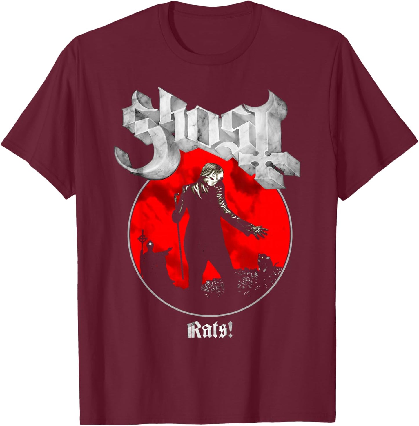 Ghost – Rats Admat T-Shirt - T-Shirt | Maroon