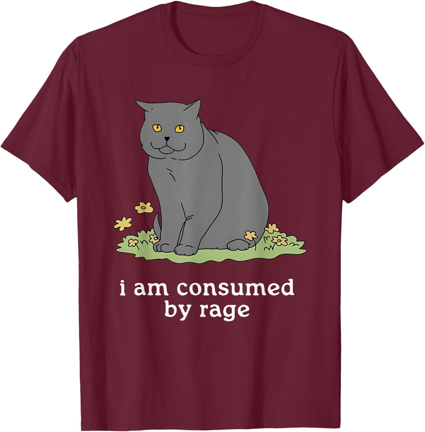 Consumed By Rage I Am Consumed by Rage T-Shirt - T-Shirt | Maroon