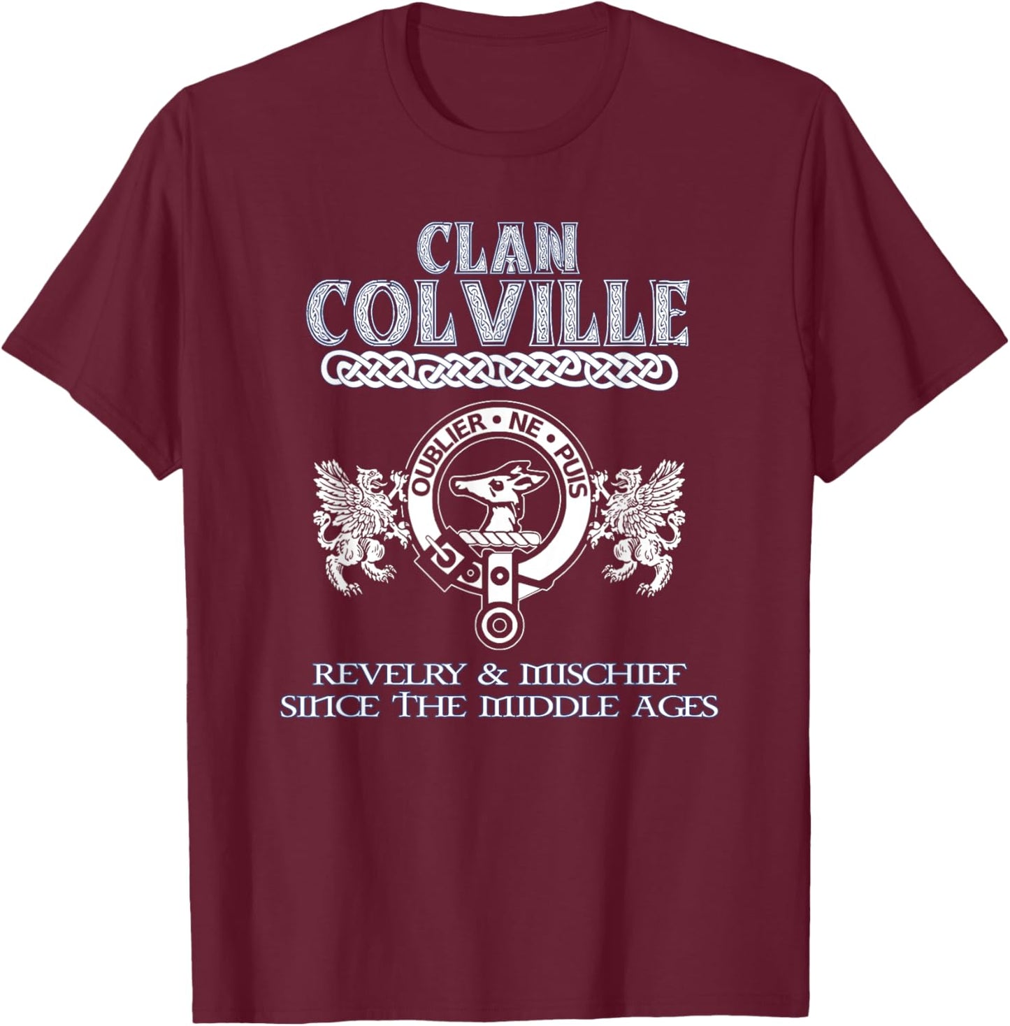 Clan Colville Scottish Surname Colville T-Shirt - T-Shirt | Maroon