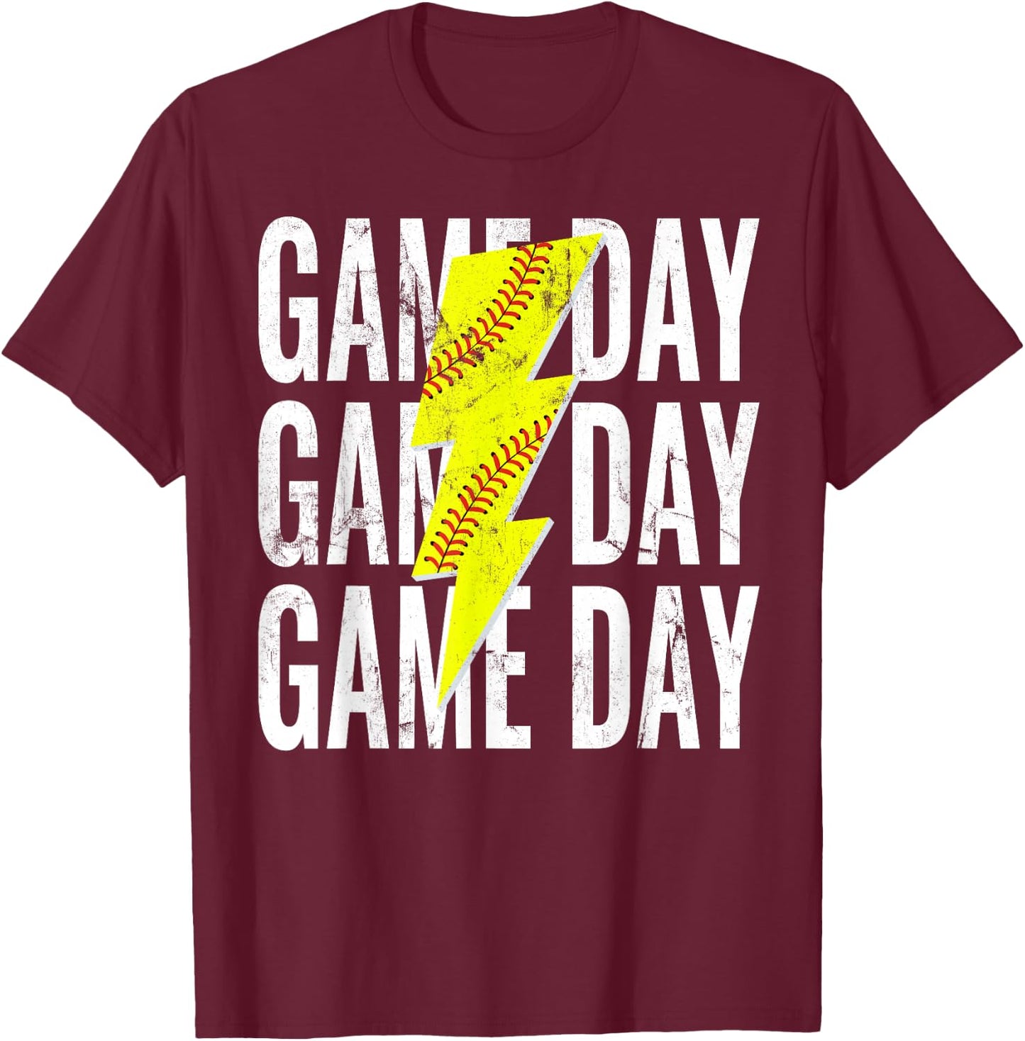 Women's Softball Mom Leopard Game Day Mother's Day T-Shirt - T-Shirt | Maroon