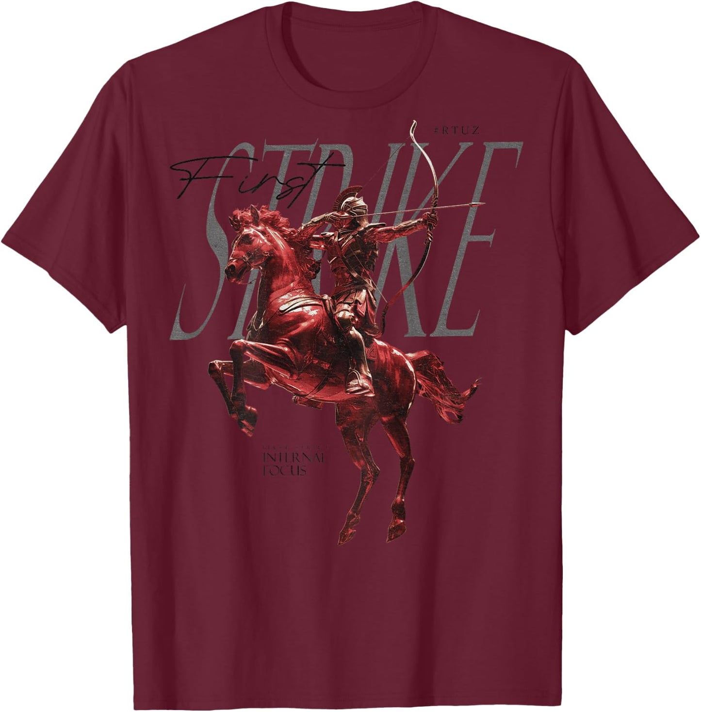 Hip Hop Modern Graffiti Vintage Urban Back Print Streetwear , grey, S T-Shirt - T-Shirt | Maroon