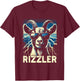 Rizz Rizzler Goat Funny Meme Quote T-Shirt - T-Shirt | Maroon
