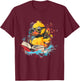 Rubber Duck Reading Book Rubber Duckie Rubber Duckling T-Shirt - T-Shirt | Maroon