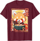 Roter Panda liebt Ramen Kawaii Neko Red Panda Ramen T-Shirt - T-Shirt | Maroon